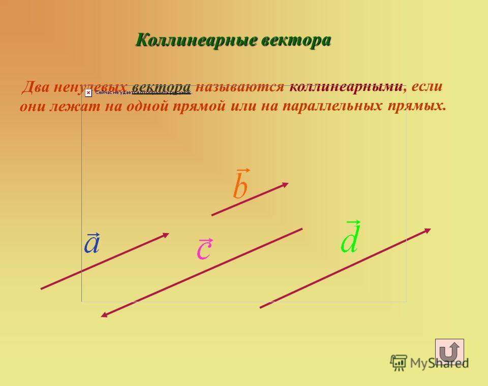 Вектора пересекаются