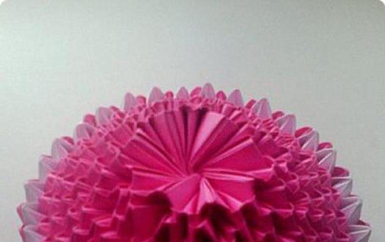 Modular origami - flowers