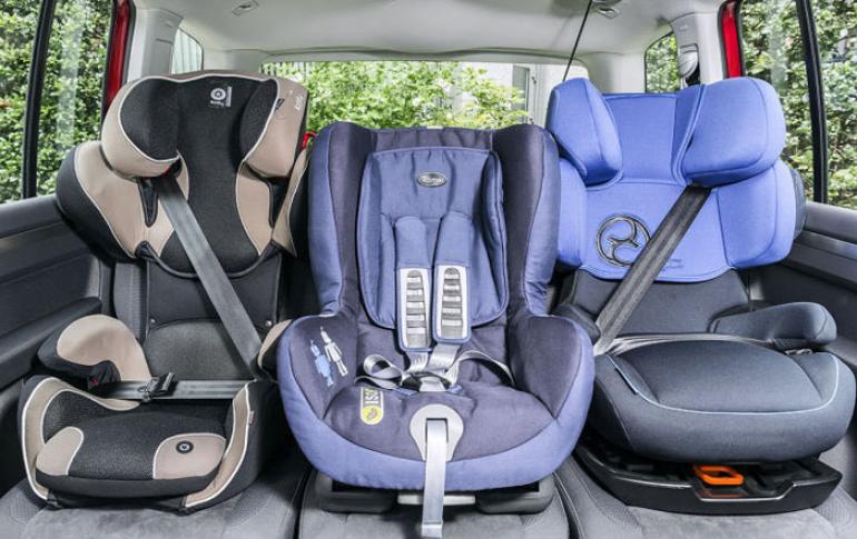 Crash test results for child car seats